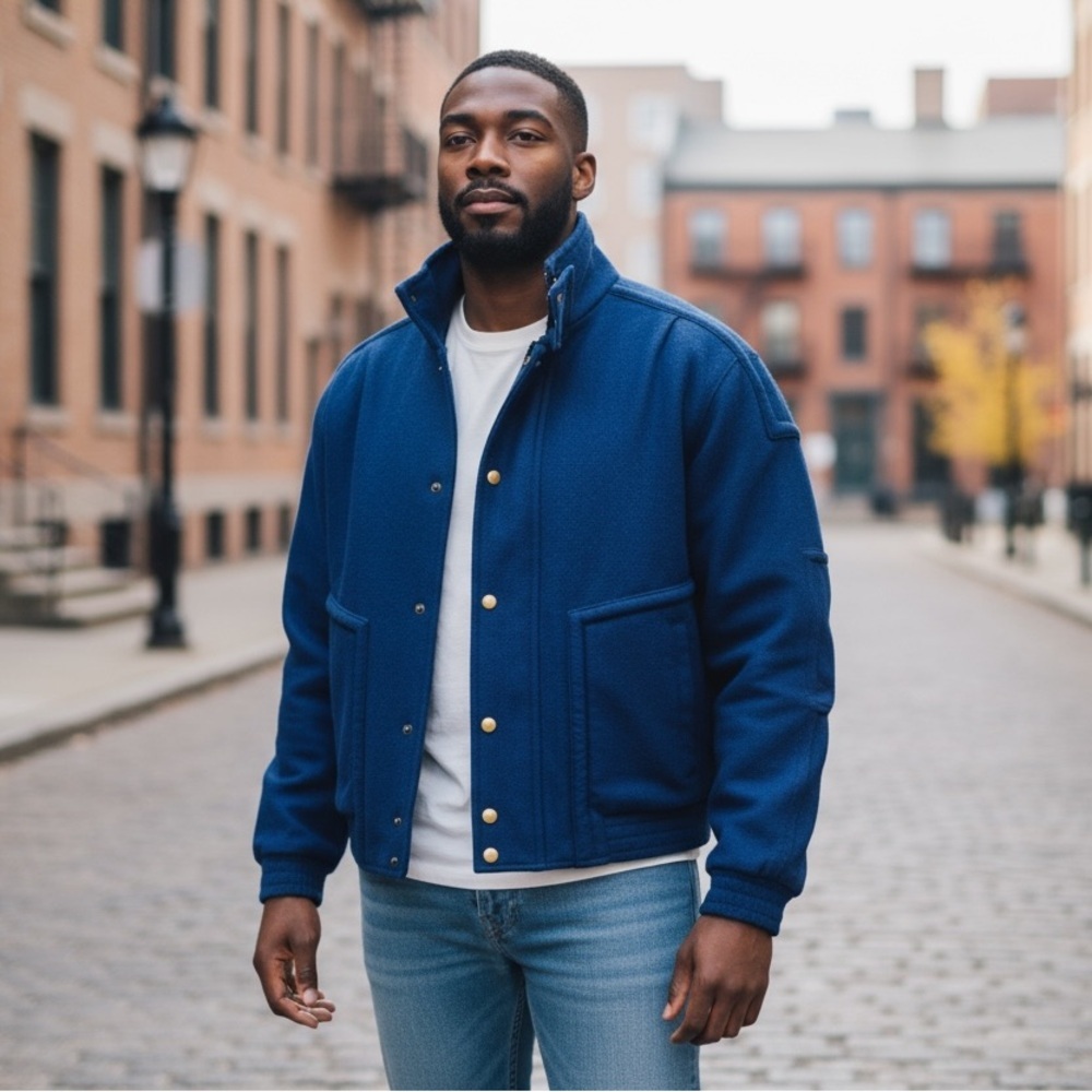 PETER ENGLAND Wool Bomber Jacket